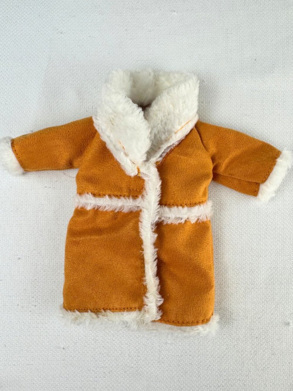 🍓5/$15 2001 Groovy Girls Supasuede Tan Jacket with White Fur Trim Manhattan Toy